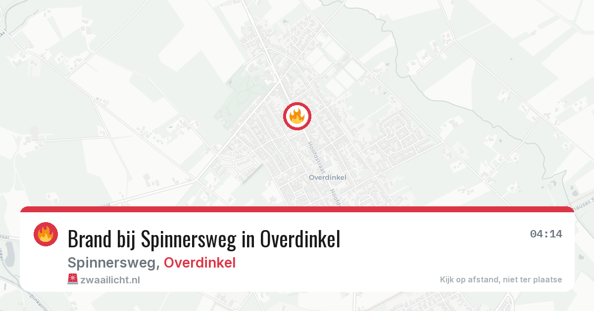 Brand bij Spinnersweg in Overdinkel — 25 jul 2026