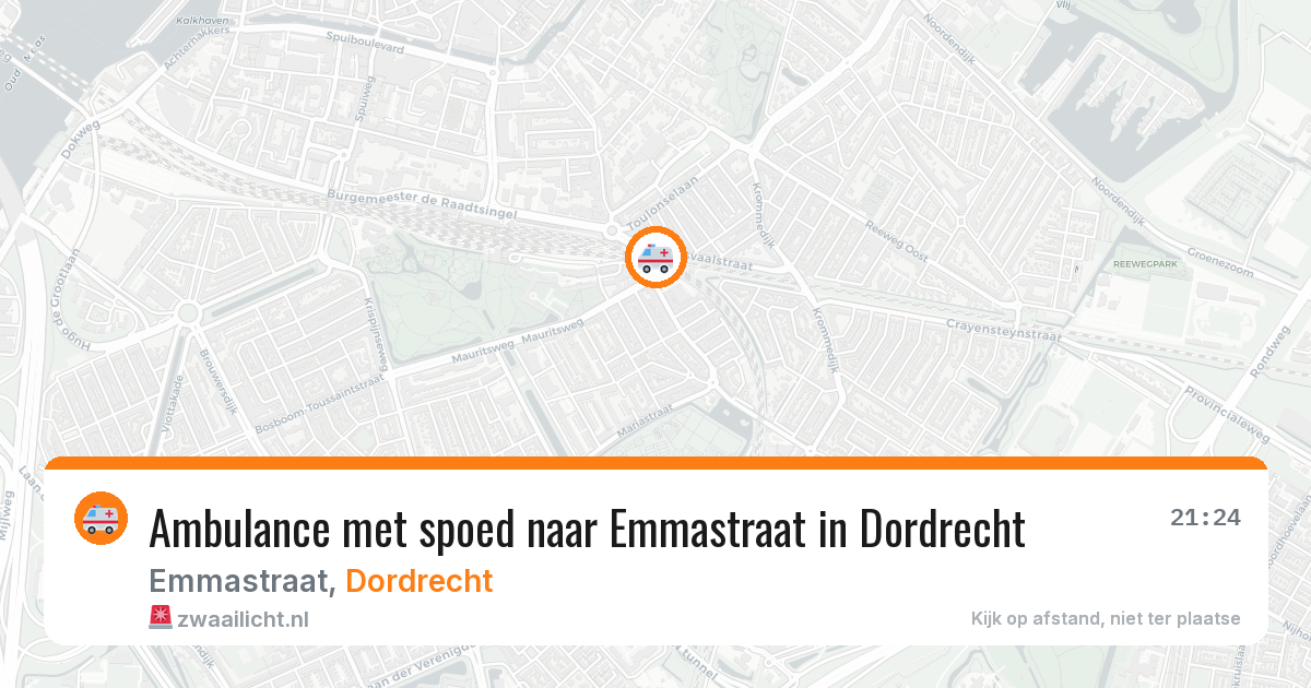 Ambulance met spoed naar Emmastraat in Dordrecht — 2 jun 2026