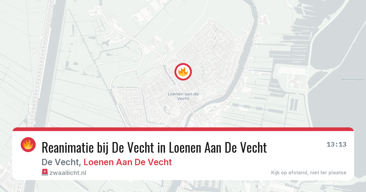 Reanimatie bij De Vecht in Loenen Aan De Vecht — 20 jun 2026