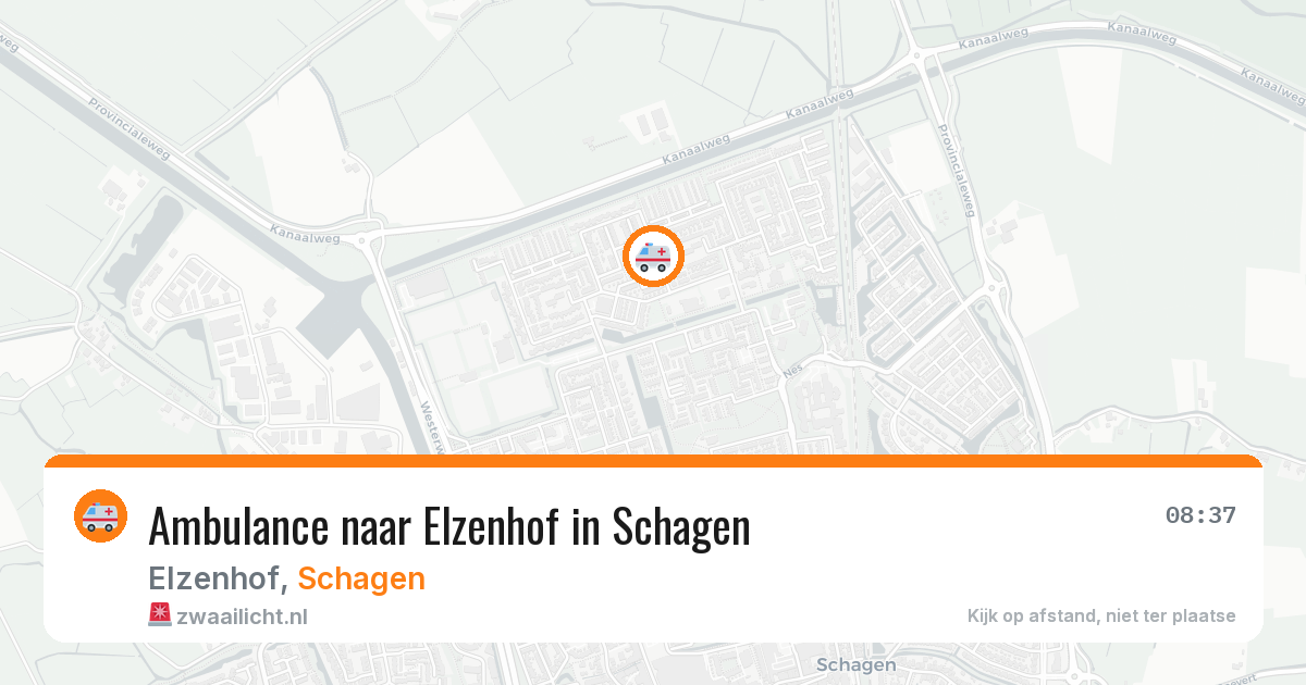 Ambulance naar Elzenhof in Schagen — 21 jun 2026
