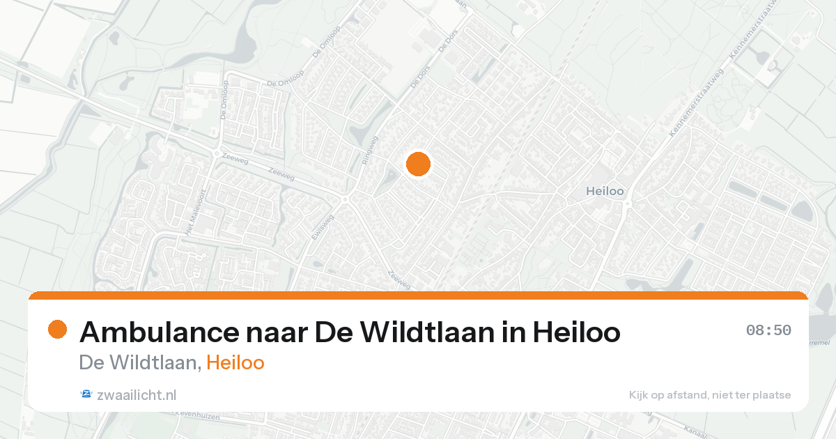 Ambulance naar De Wildtlaan in Heiloo — 30 mei 2026