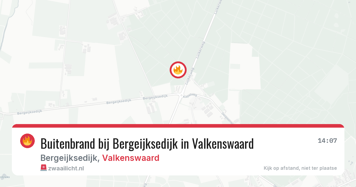 Buitenbrand bij Bergeijksedijk in Valkenswaard — 4 aug 2026