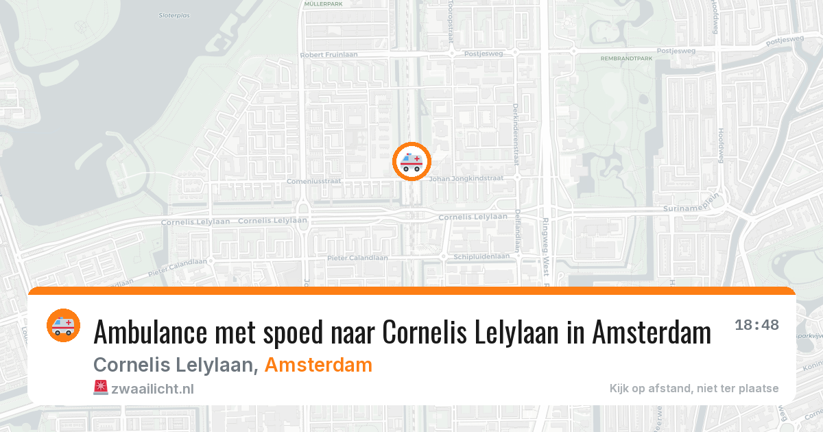 Ambulance met spoed naar Cornelis Lelylaan in Amsterdam — 1 jun 2026
