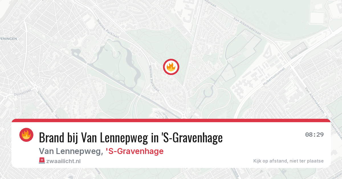 Brand bij Van Lennepweg in 'S-Gravenhage — 17 jun 2026