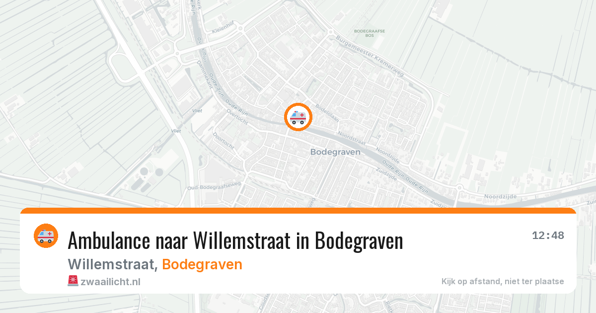 Ambulance naar Willemstraat in Bodegraven — 29 jun 2026