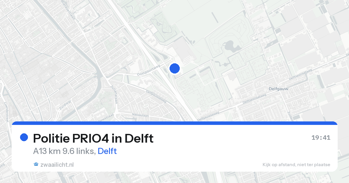 Politie PRIO4 in Delft — 16 aug 2026 | 🚨 Zwaailicht.nl