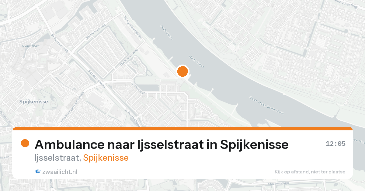 Ambulance naar Ijsselstraat in Spijkenisse — 25 aug 2026