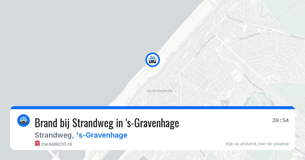 Brand bij Strandweg in 's-Gravenhage — 12 aug 2026