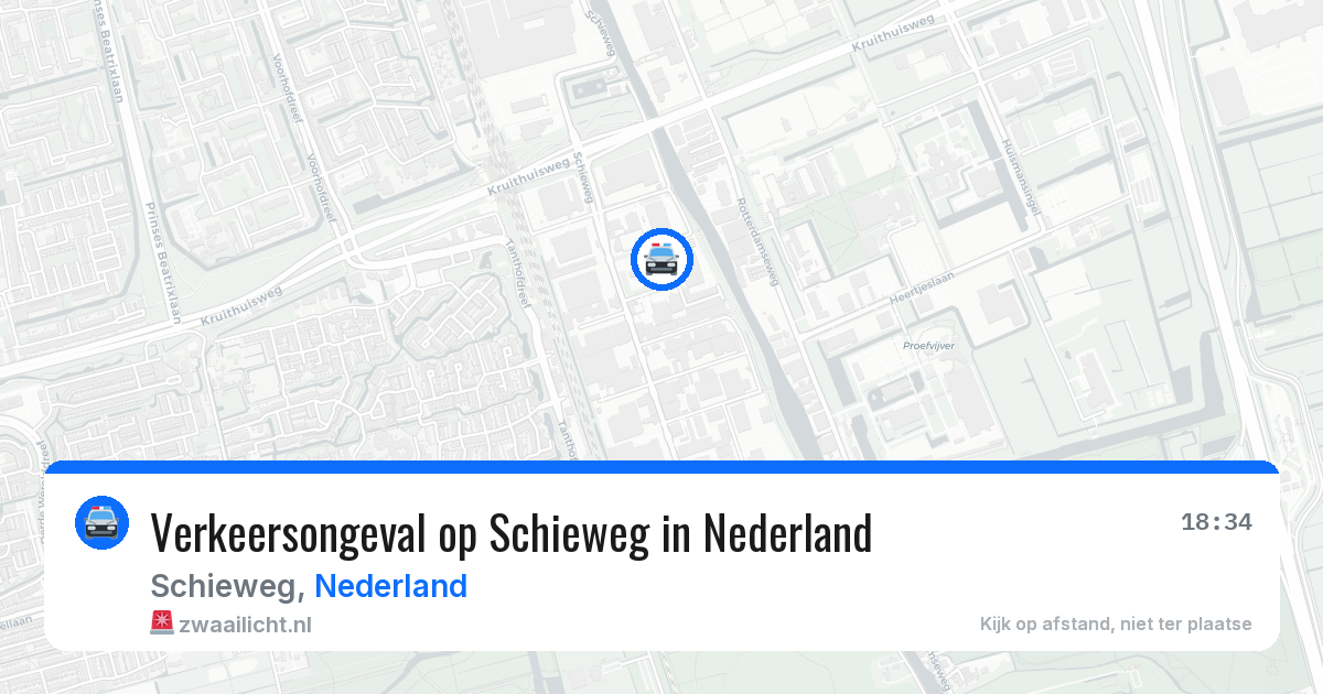 Verkeersongeval op Schieweg in Nederland — 6 jul 2026