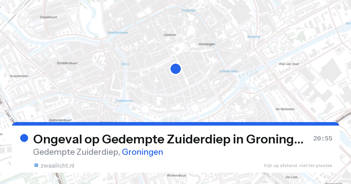 Ongeval op Gedempte Zuiderdiep in Groningen — 27 aug 2026