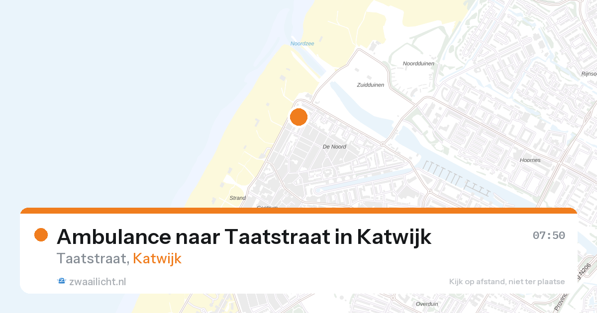 Ambulance naar Taatstraat in Katwijk — 22 apr 2026