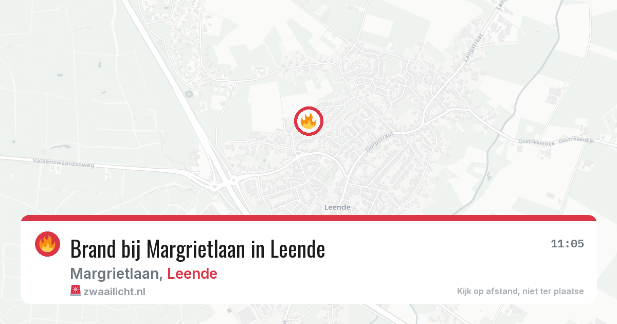 Brand bij Margrietlaan in Leende — 16 mei 2026
