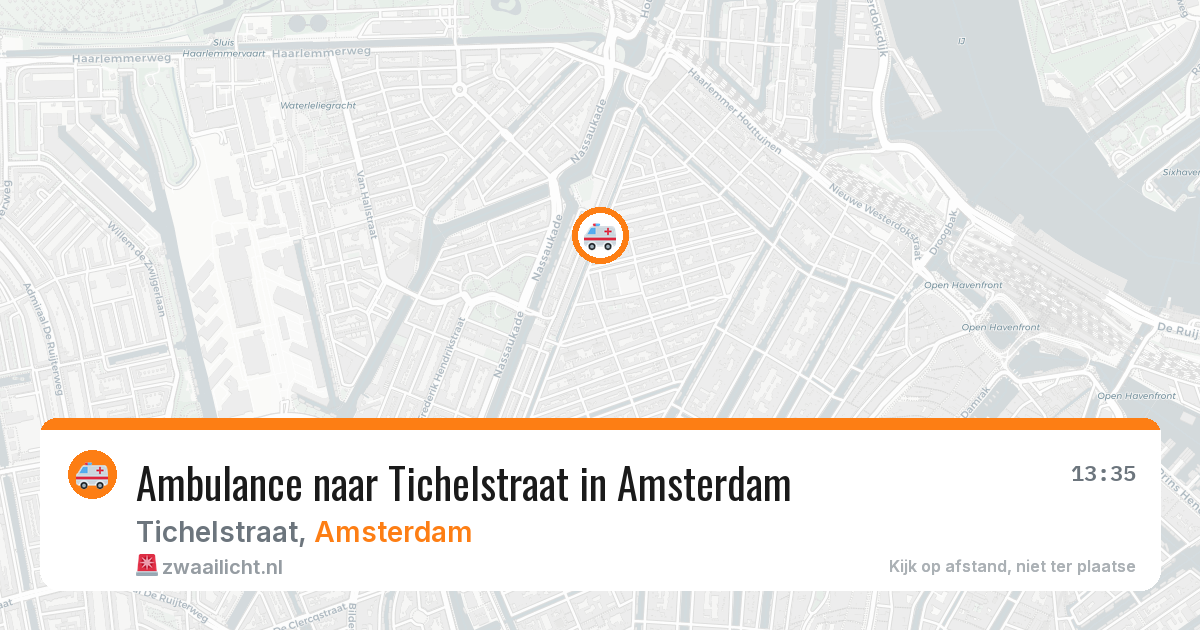 Ambulance naar Tichelstraat in Amsterdam — 12 jun 2026