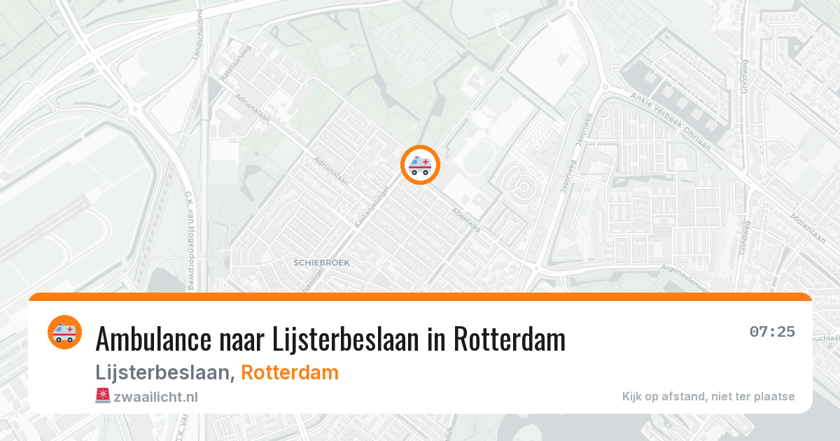 Ambulance naar Lijsterbeslaan in Rotterdam — 24 jun 2026