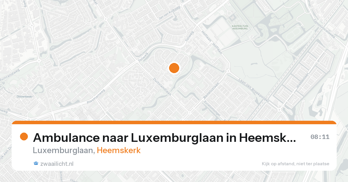 Ambulance naar Luxemburglaan in Heemskerk — 31 jan 2026
