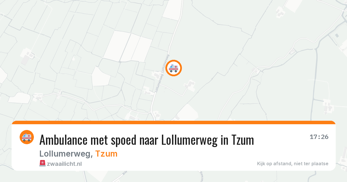 Ambulance met spoed naar Lollumerweg in Tzum — 3 feb 2026