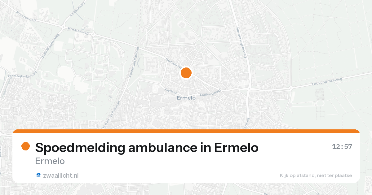 Spoedmelding ambulance in Ermelo — 7 feb 2026