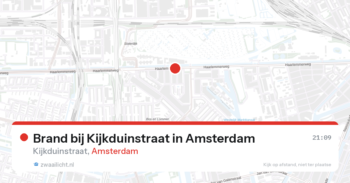 Brand bij Kijkduinstraat in Amsterdam — 28 aug 2026