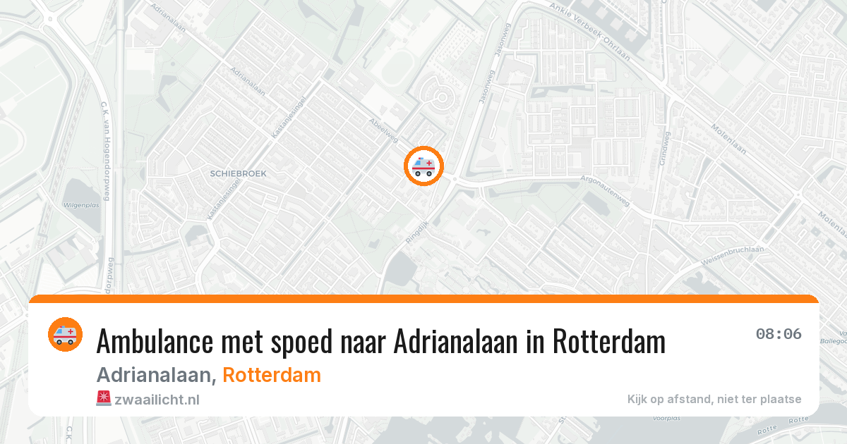 Ambulance met spoed naar Adrianalaan in Rotterdam — 4 mrt 2026