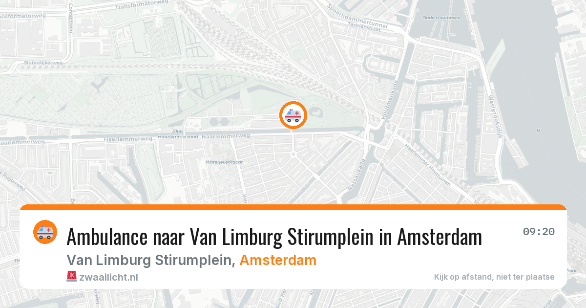 Ambulance naar Van Limburg Stirumplein in Amsterdam — 12 jul 2026