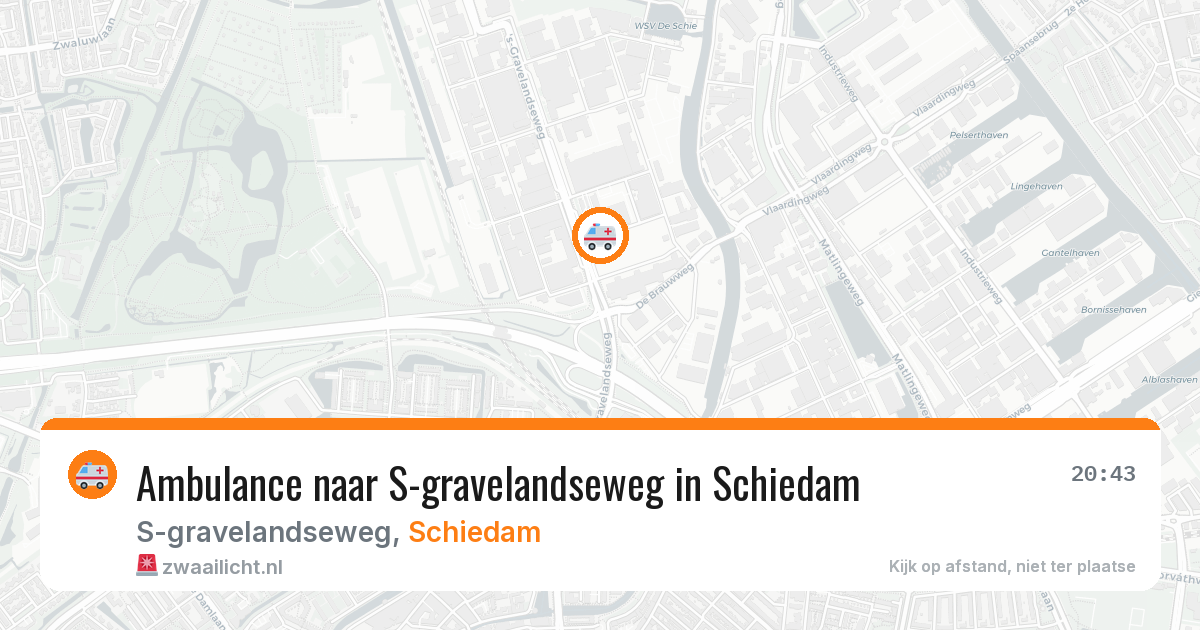 Ambulance naar S-gravelandseweg in Schiedam — 29 jun 2026