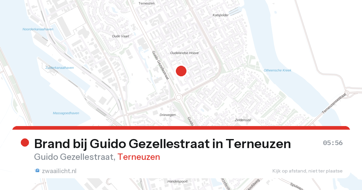 Brand bij Guido Gezellestraat in Terneuzen — 27 aug 2026