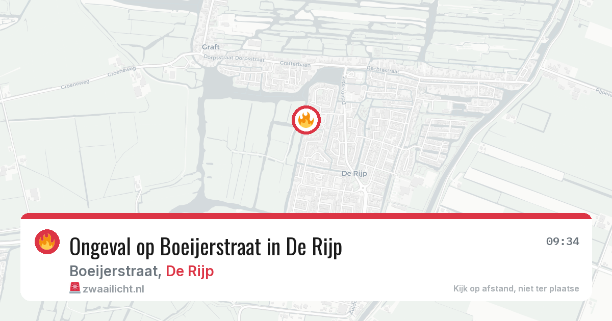 Ongeval op Boeijerstraat in De Rijp — 26 jun 2026
