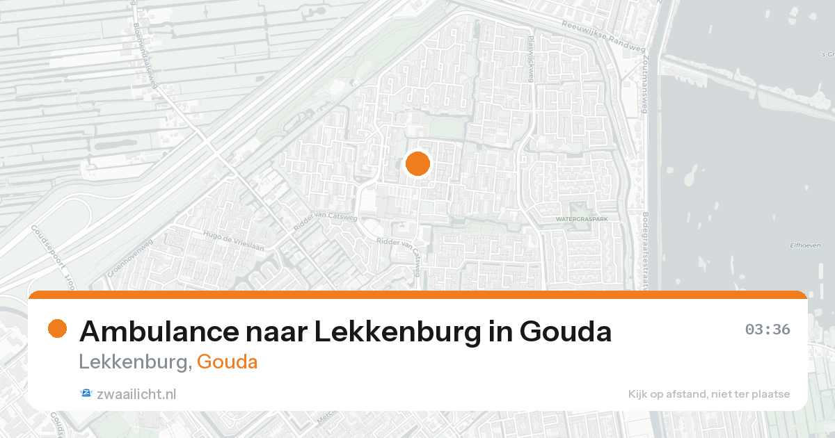 Ambulance naar Lekkenburg in Gouda — 26 aug 2026