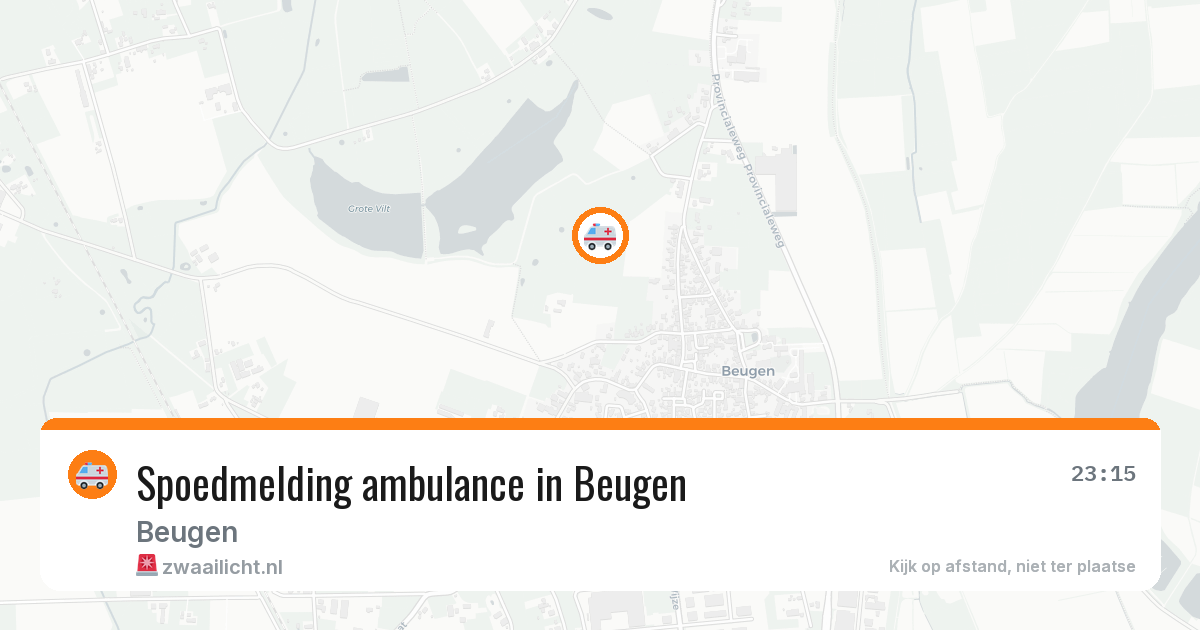 Spoedmelding ambulance in Beugen — 12 aug 2026