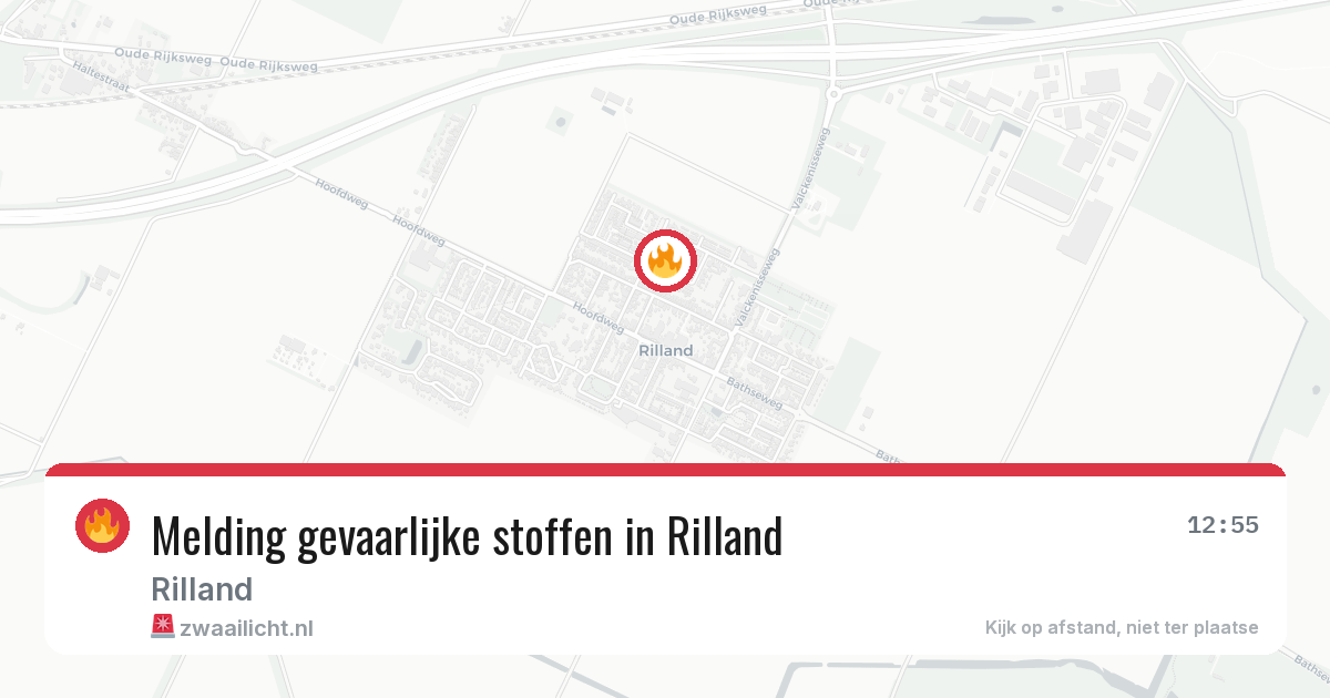 Melding gevaarlijke stoffen in Rilland — 17 mrt 2026