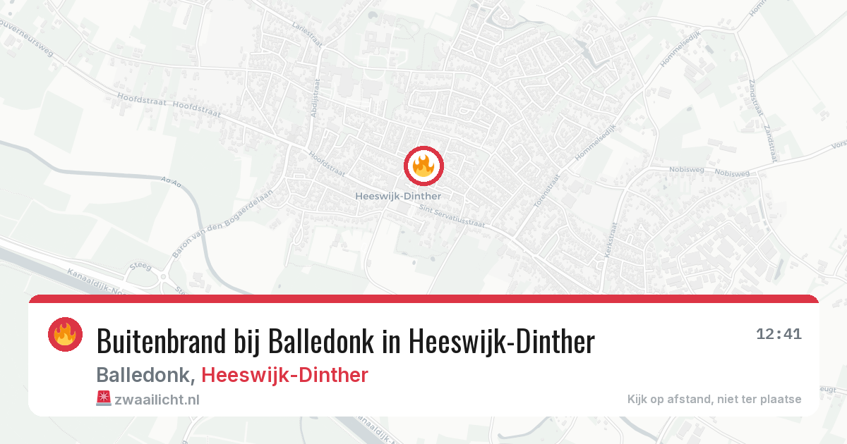 Buitenbrand bij Balledonk in Heeswijk-Dinther — 27 mei 2026