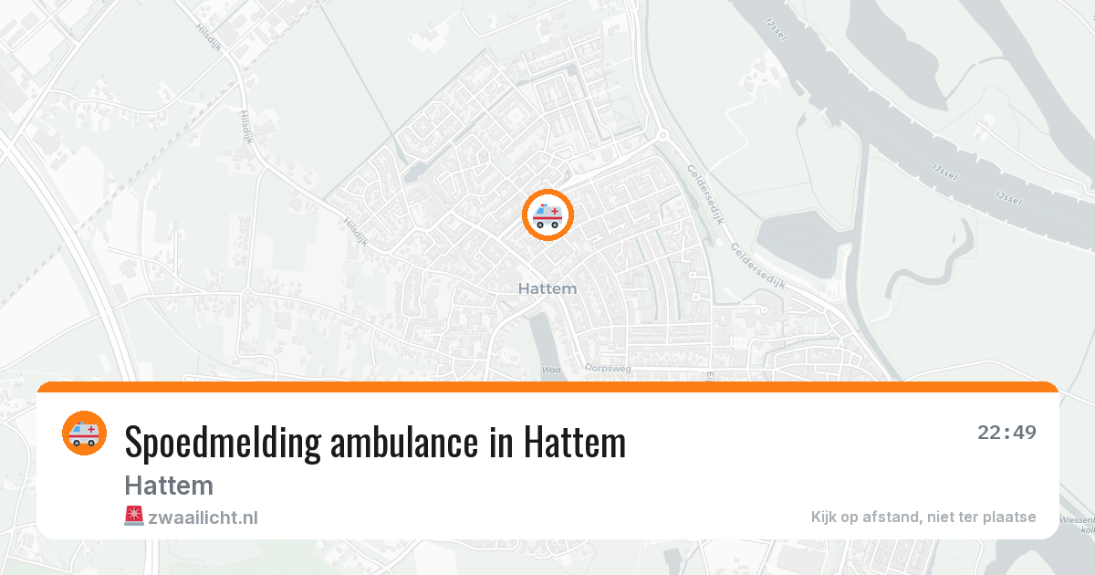 Spoedmelding ambulance in Hattem — 17 jul 2026