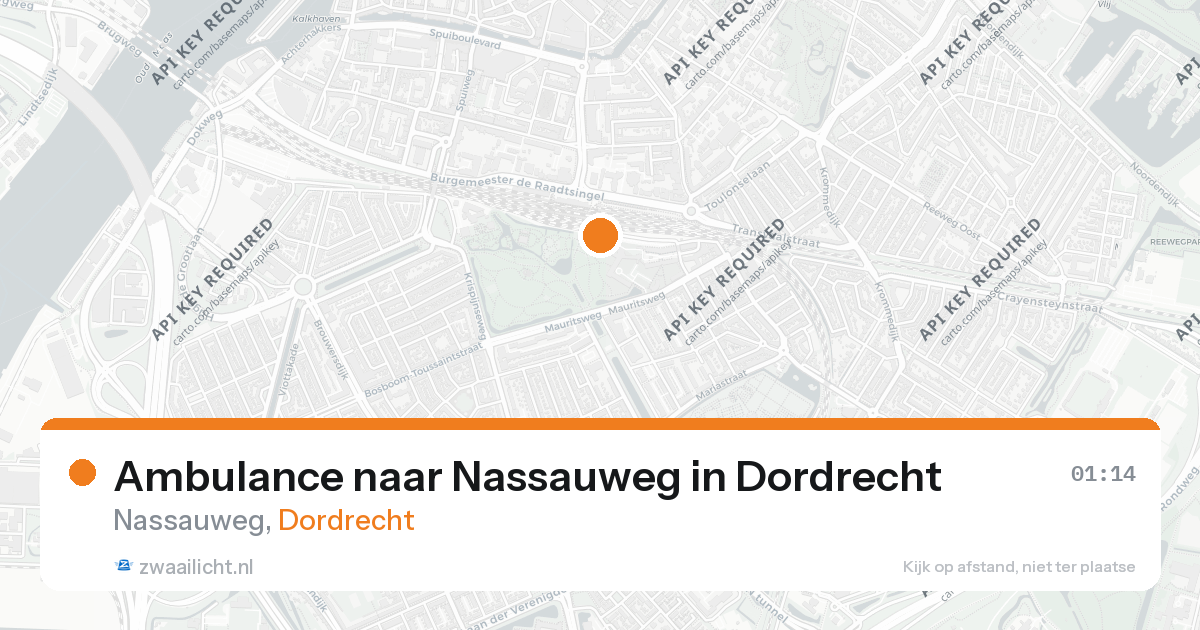 Ambulance naar Nassauweg in Dordrecht — 29 mrt 2026