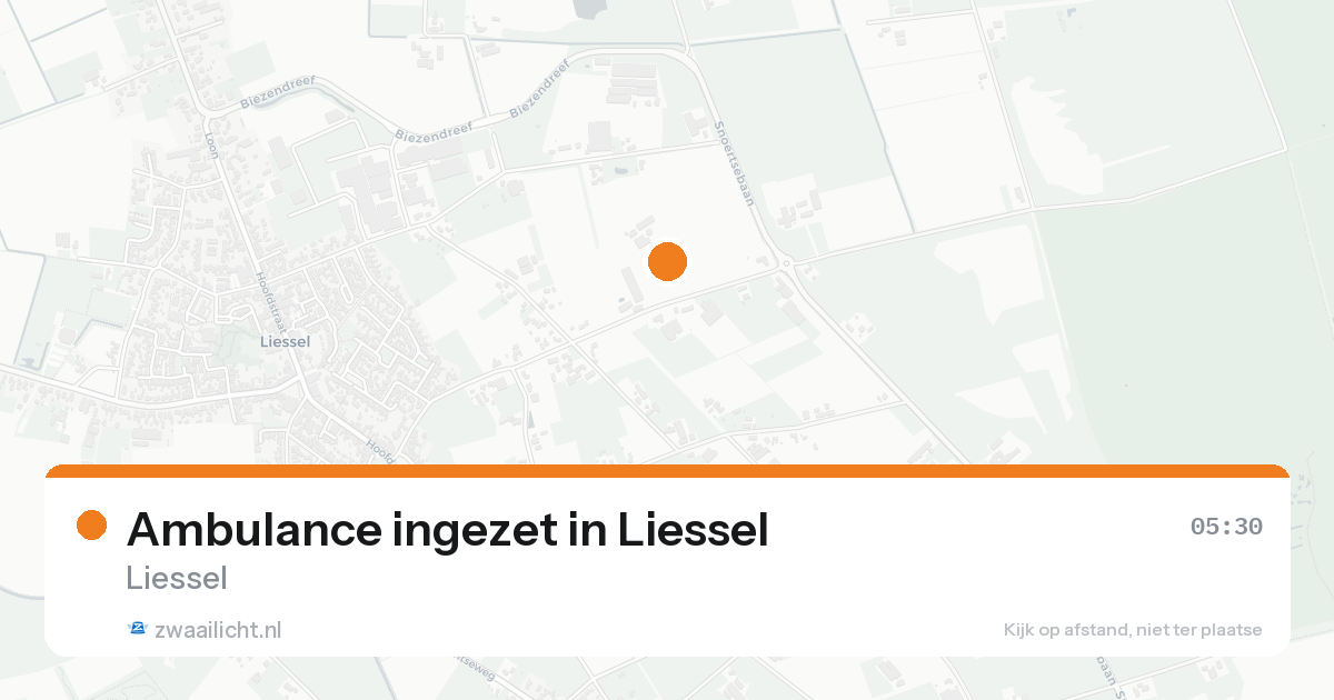 Ambulance ingezet in Liessel — 16 aug 2026