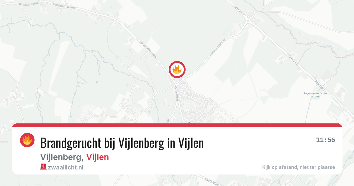 Brandgerucht bij Vijlenberg in Vijlen — 7 jun 2026