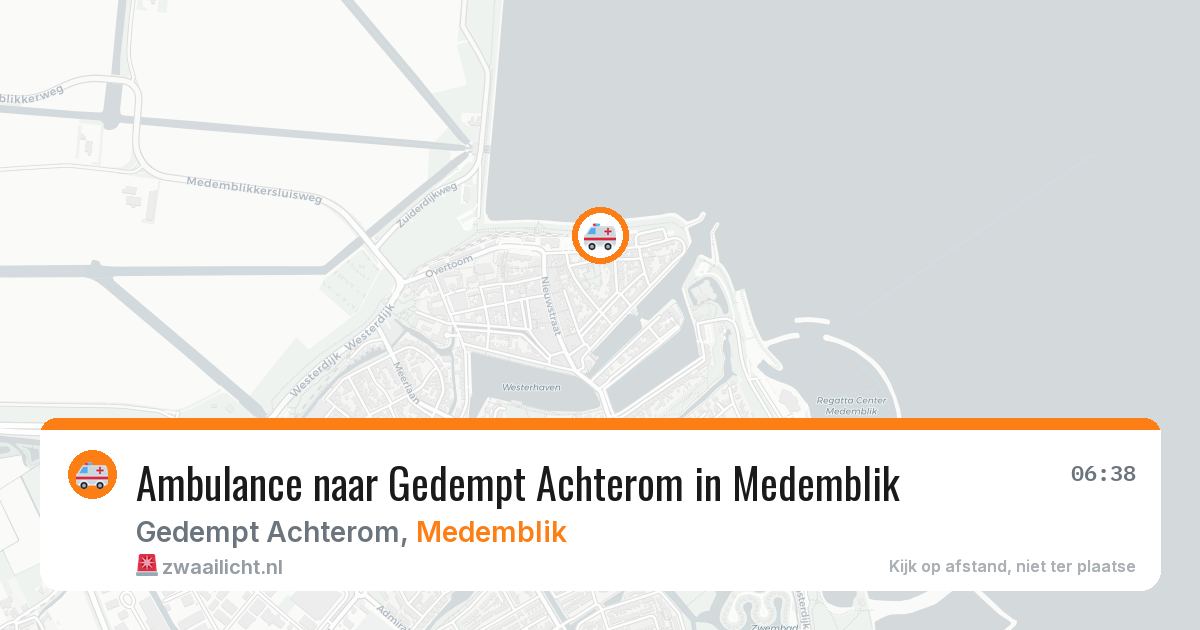 Ambulance naar Gedempt Achterom in Medemblik — 10 apr 2026