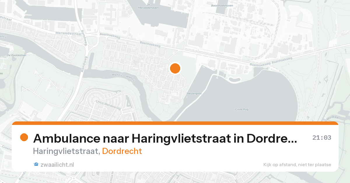 Ambulance naar Haringvlietstraat in Dordrecht — 31 jan 2026