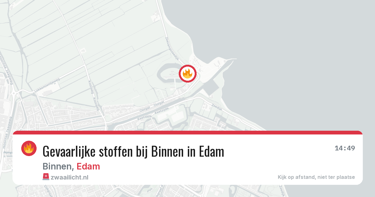 Gevaarlijke stoffen bij Binnen in Edam — 6 mrt 2026