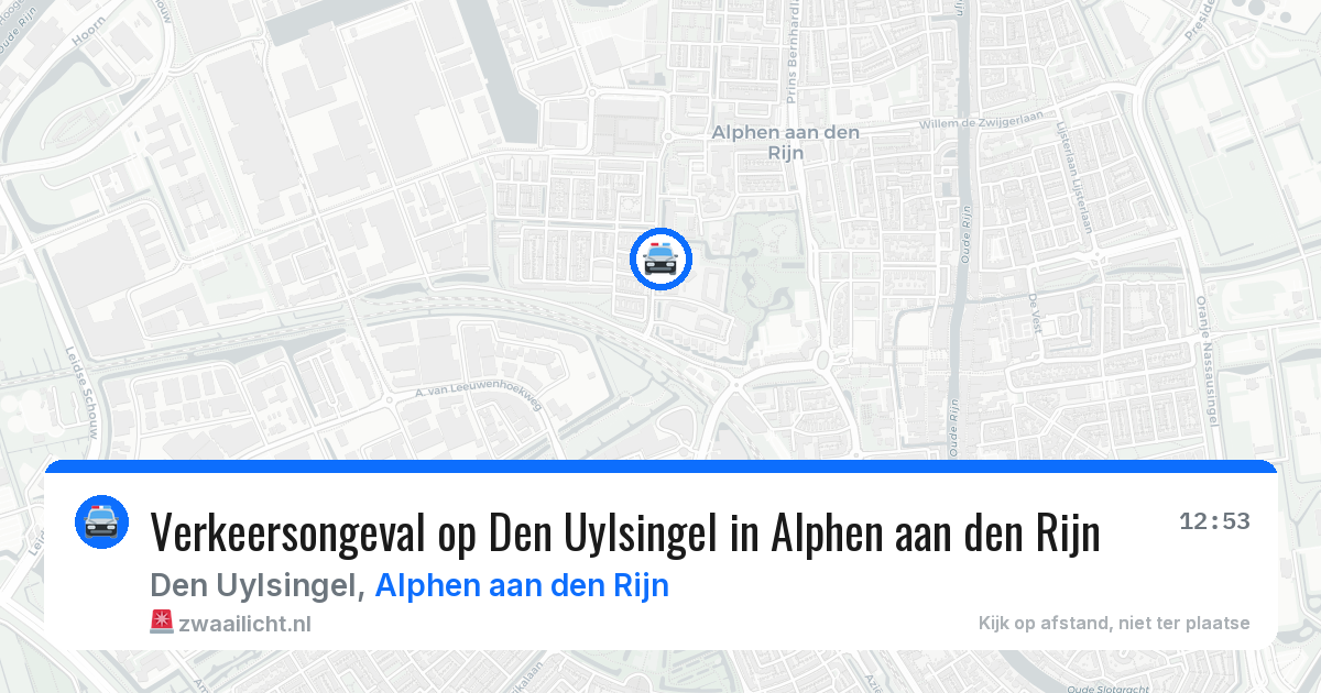 Verkeersongeval op Den Uylsingel in Alphen aan den Rijn — 21 mei 2026