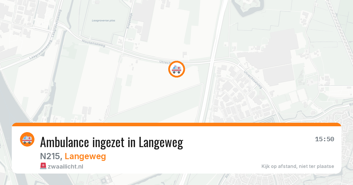 Ambulance ingezet in Langeweg — 8 jun 2026