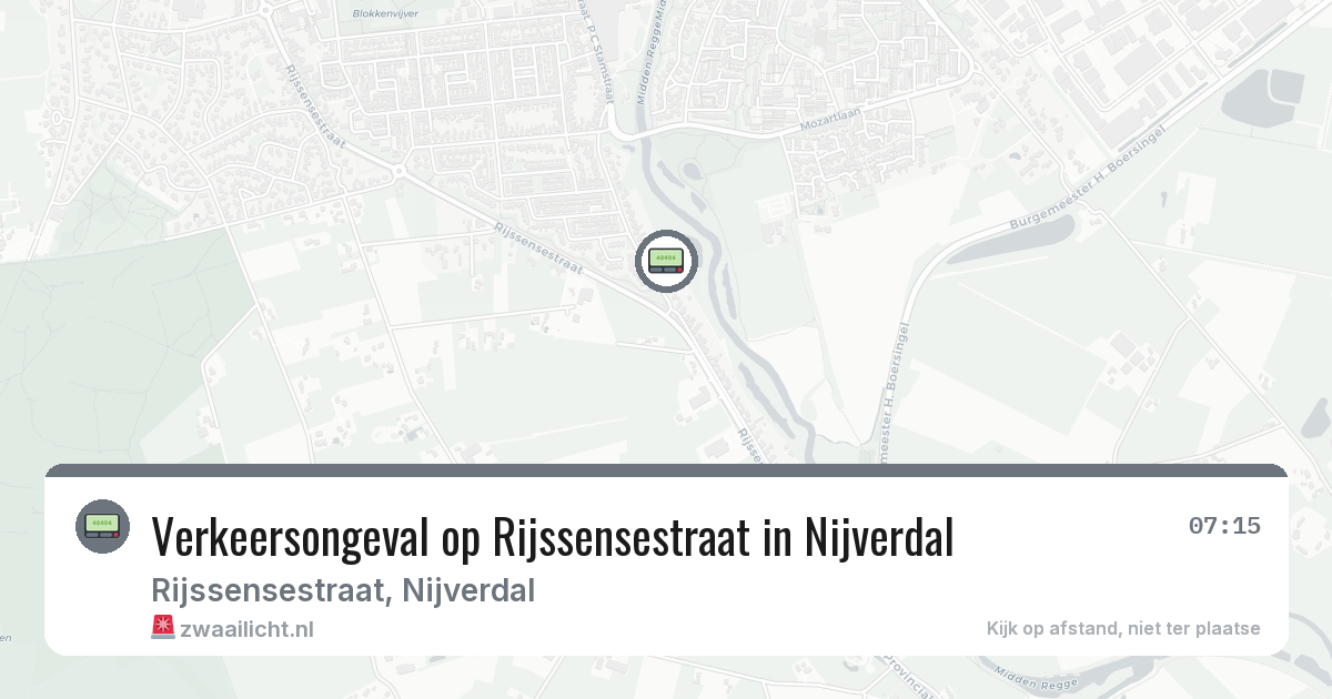 Verkeersongeval op Rijssensestraat in Nijverdal — 22 jun 2026