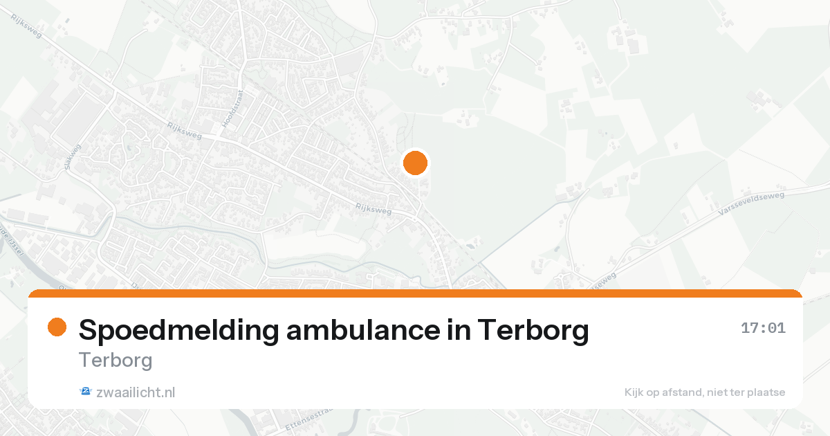 Spoedmelding ambulance in Terborg — 12 aug 2026