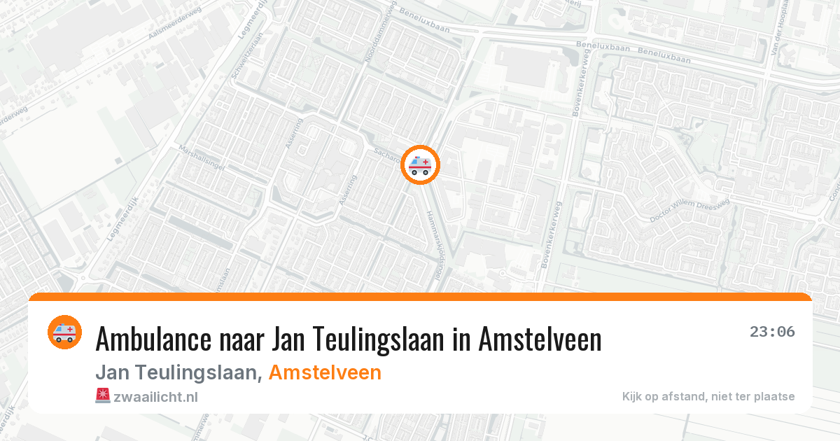 Ambulance naar Jan Teulingslaan in Amstelveen — 7 aug 2026