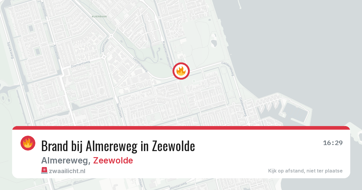 Brand bij Almereweg in Zeewolde — 18 mei 2026