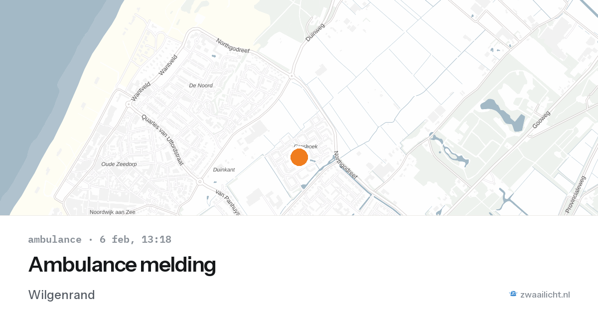 Ambulance melding — 6 feb 2026