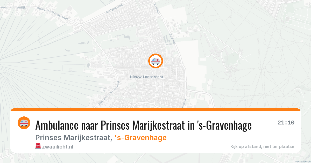 Ambulance naar Prinses Marijkestraat in 's-Gravenhage — 12 feb 2026