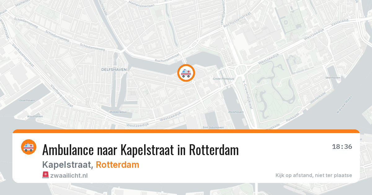 Ambulance naar Kapelstraat in Rotterdam — 23 apr 2026