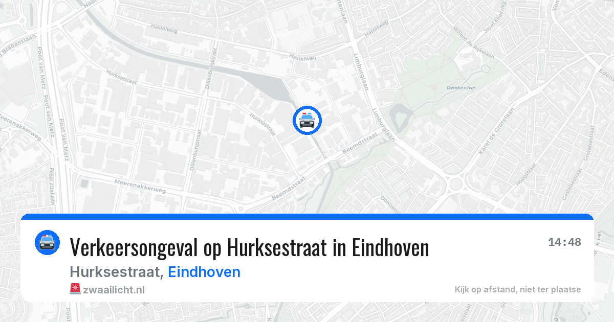 Verkeersongeval op Hurksestraat in Eindhoven — 5 jun 2026
