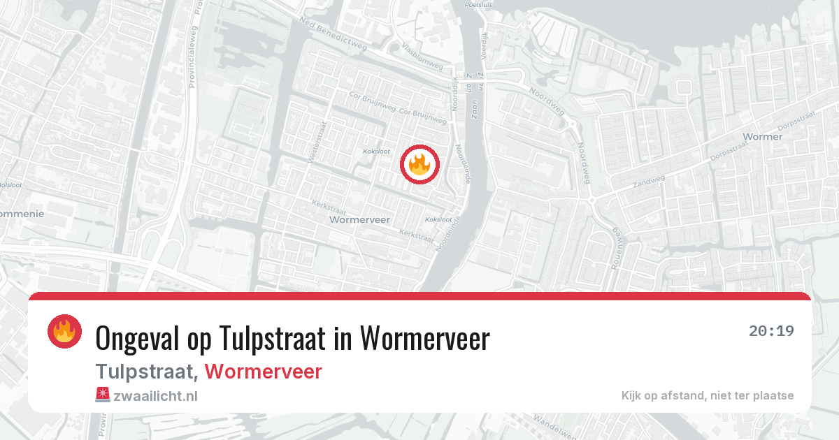Ongeval op Tulpstraat in Wormerveer — 10 apr 2026