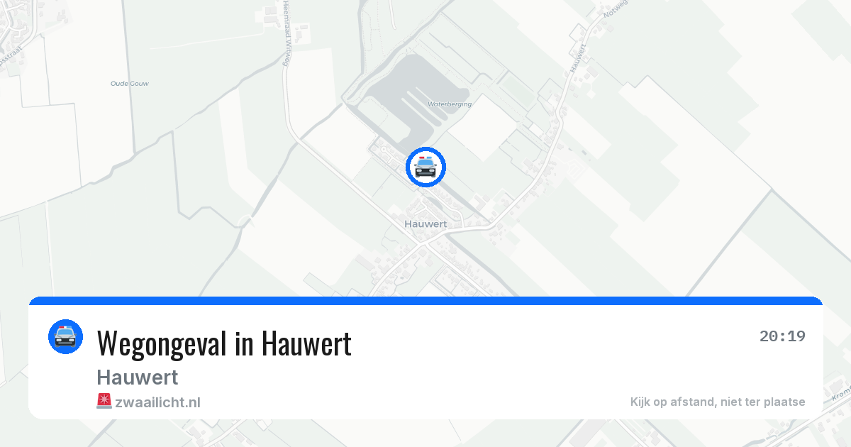 Wegongeval in Hauwert — 26 mei 2026